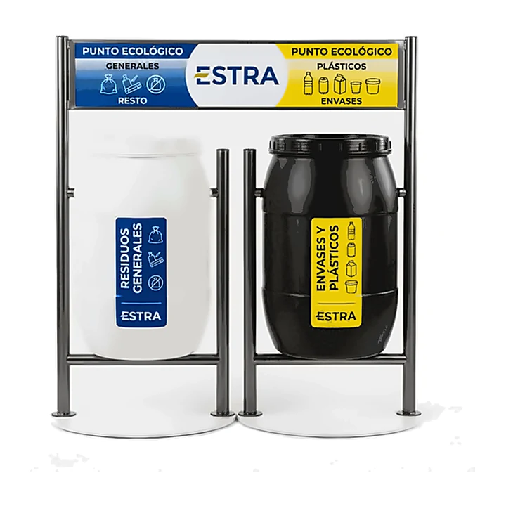 Punto ecológico 2 canecas 121 litros