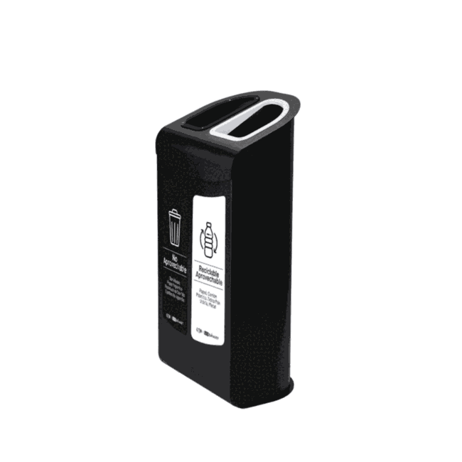 Punto Ecológico Floor S 2 Compartimentos 70L Cold Rolled